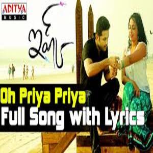 O priya priya Song Lyrics - Ishq Movie