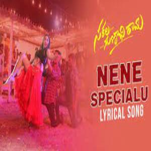 Nene Specialu Lyrics - Sahithi Galidevara, Vinayak
