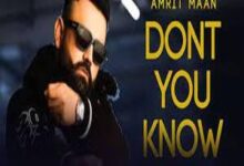 Photo of Don’t You Know Lyrics – Amrit Maan